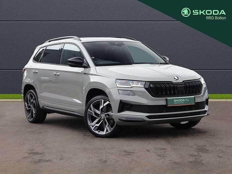 Meteor grey Used 2024 Skoda Karoq SportLine SUV | £24,995 (Fair price) - Image 1/4