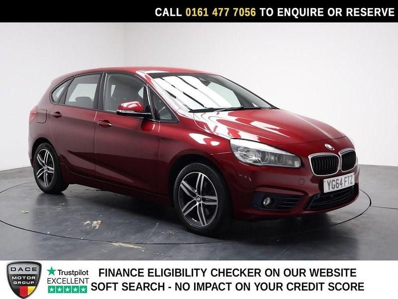 Used BMW 218 Sport Line 136 HP (100 kW) 2014 Red MPV