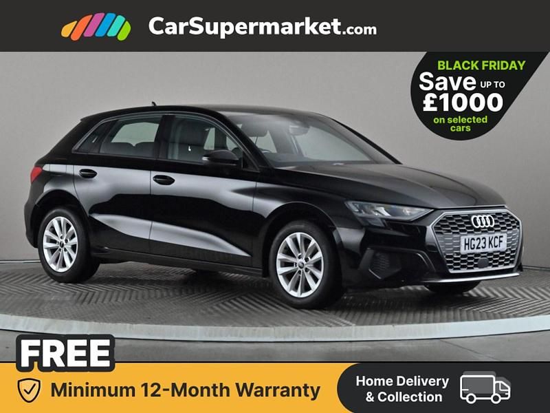 Black Used 2023 Audi A3 Comfort Hatchback | £17,997 (Good price) - Image 1/3