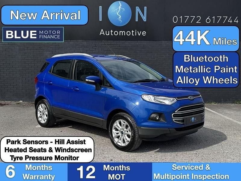 Blue Used 2017 Ford Ecosport Zetec SUV | £6,995 (Fair price) - Image 1/4