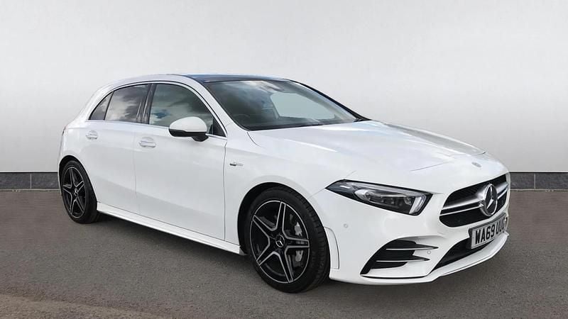 White Used 2019 Mercedes A35 AMG Premium Plus Hatchback | £24,498 (Fair price) - Image 1/4