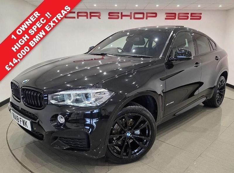Black Used 2018 BMW X6 M Sport SUV | £25,650 (Fair price) - Image 1/4