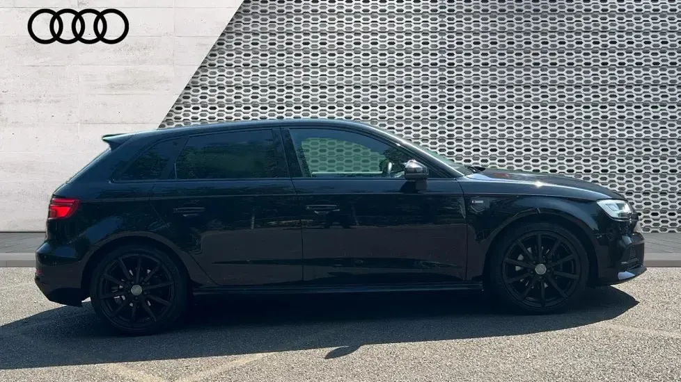 Used Audi A3 Black Edition 150 HP (110 kW) 2019 Black Sedan