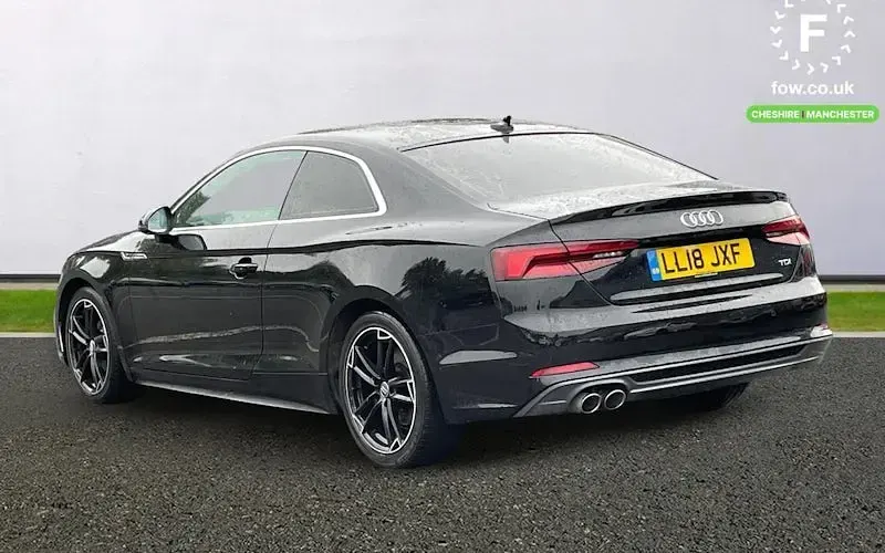 Used Audi A5 S-Line 190 HP (139 kW) 2018 Black Coupe