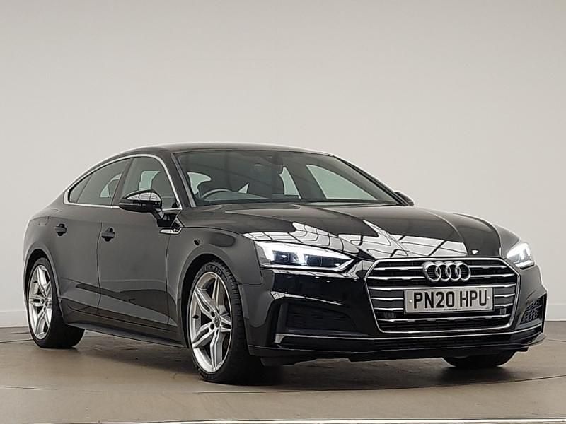 Used Audi A5 S-Line 150 HP (110 kW) 2020 Black Hatchback
