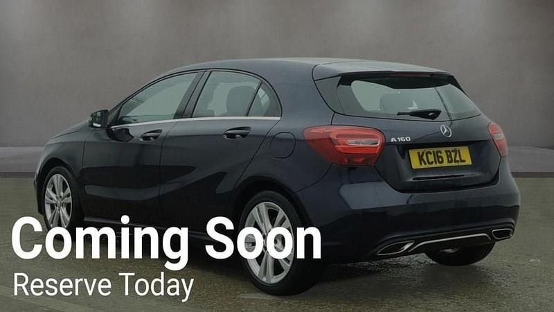 Used Mercedes A160 102 HP (75 kW) 2016 Blue Hatchback