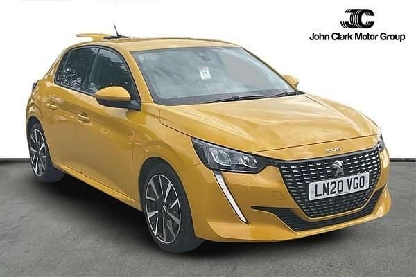 Yellow Used 2020 Peugeot 208 Allure Hatchback | £11,750 (Fair price) - Image 1/4