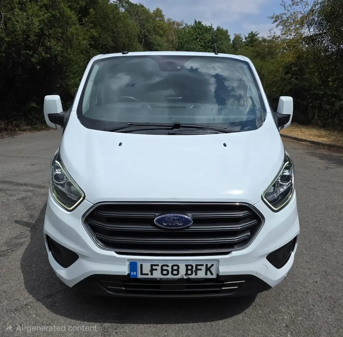 Used Ford Transit Custom Limited 130 HP (95 kW) 2018 White Van