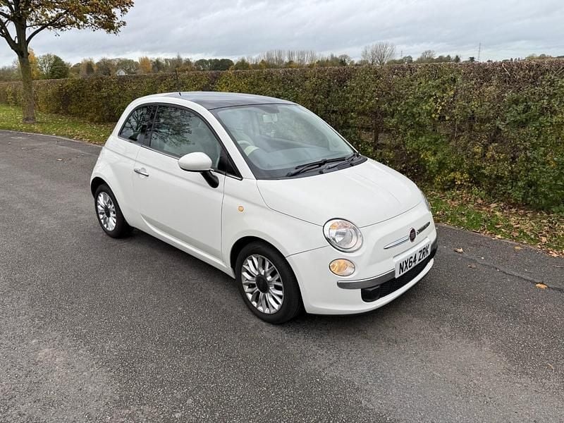 Used Fiat 500 Lounge 69 HP (50 kW) 2014 White Hatchback