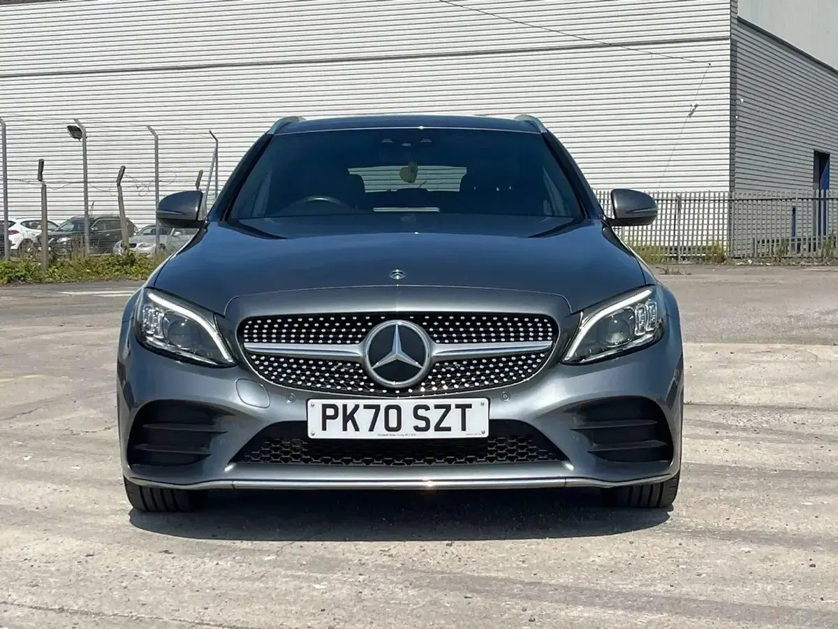 Used Mercedes C200 AMG line 198 HP (145 kW) 2020 Grey Estate