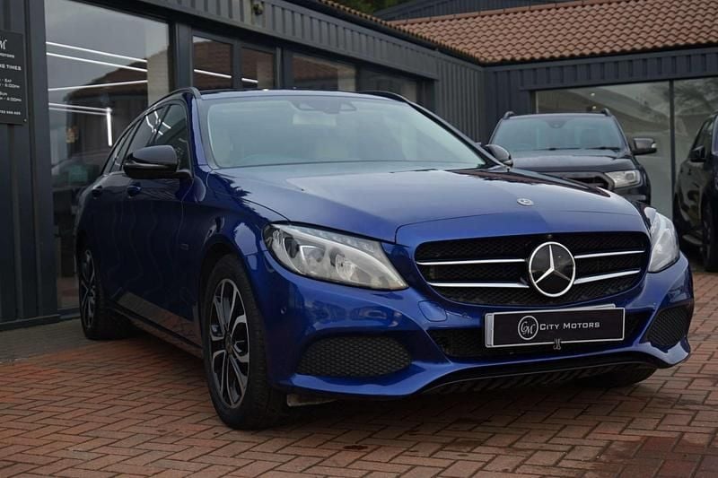Used Mercedes C350e 293 HP (215 kW) 2018 Blue Estate