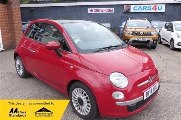 Red Used 2014 Fiat 500 Lounge Hatchback | £3,690 (Good price) - Image 1/1