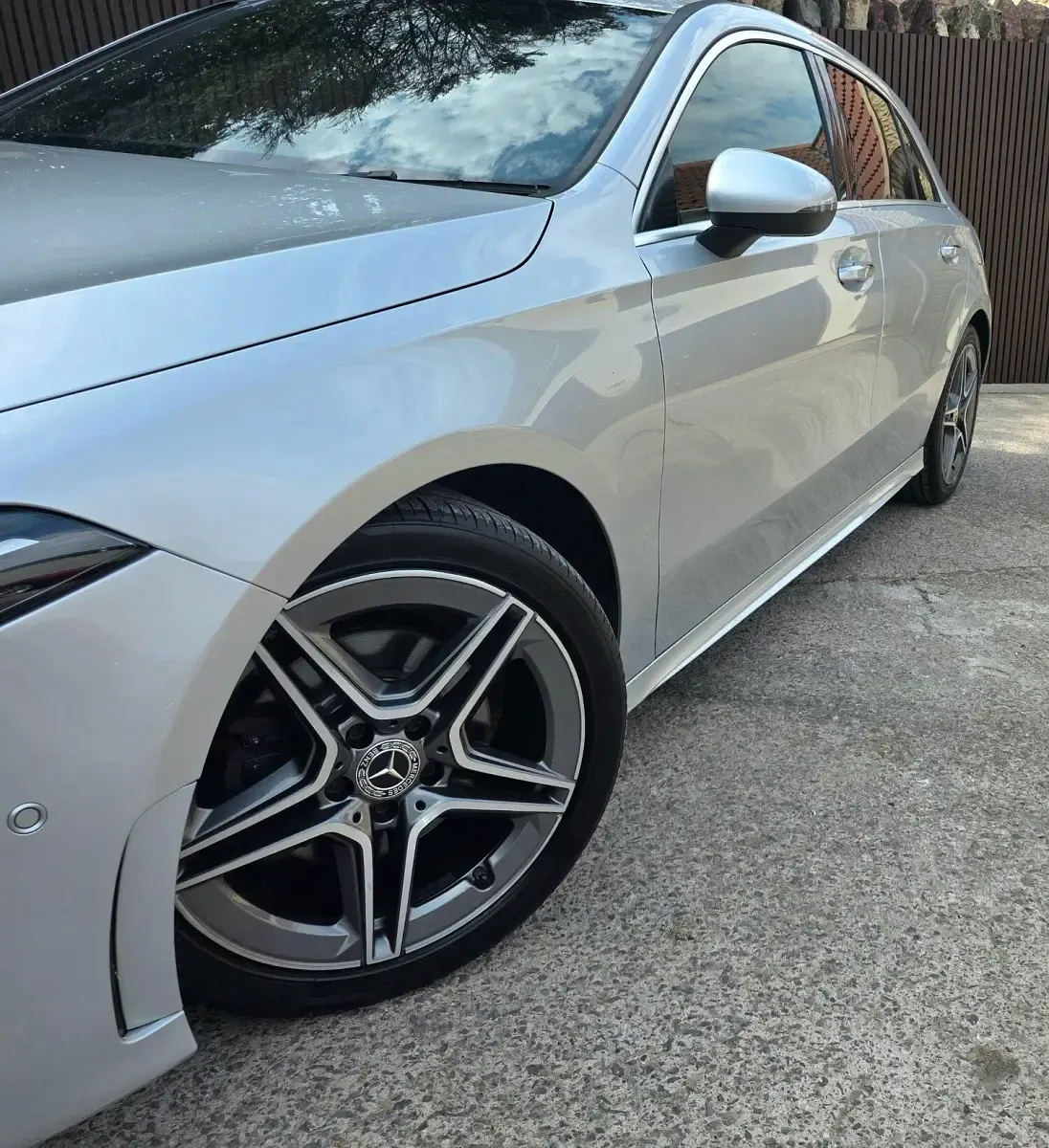 Used Mercedes A200 AMG Line Premium 163 HP (119 kW) 2020 Silver Hatchback