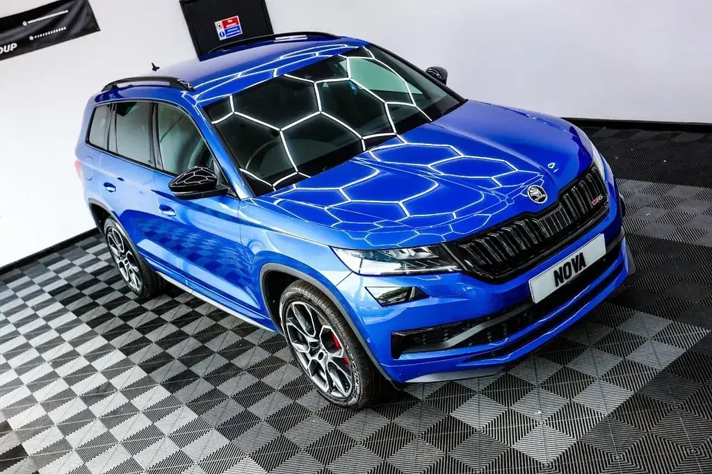 Used Skoda Kodiaq vRS 239 HP (175 kW) 2019 Blue SUV