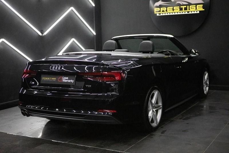 Used Audi A5 Cabriolet S-Line 190 HP (139 kW) 2018 Black Cabriolet