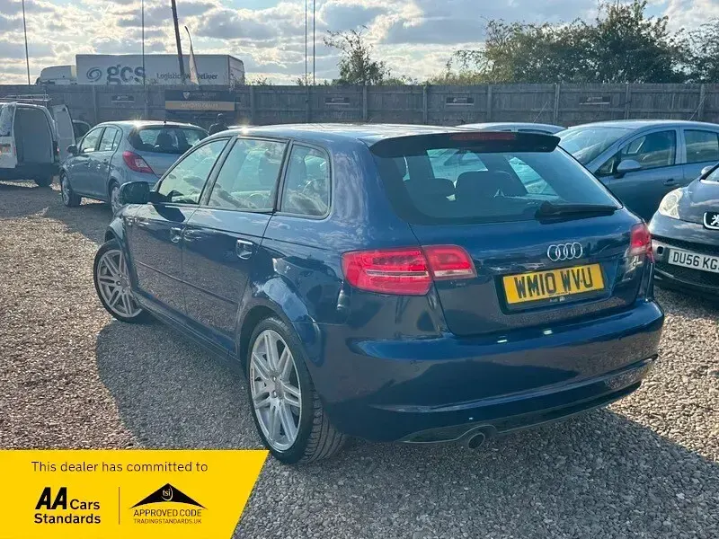 Used Audi A3 S-Line 2010 Blue Hatchback