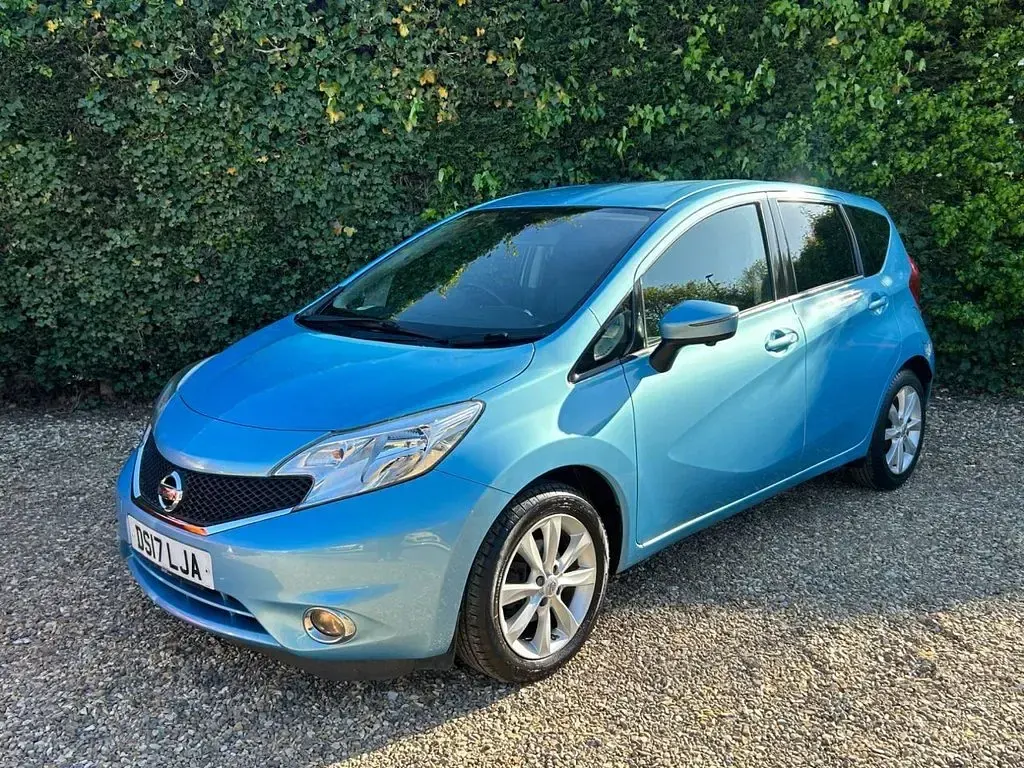 Used Nissan Note S 90 HP (66 kW) 2017 Blue Hatchback