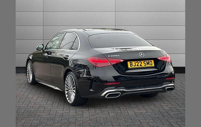 Used Mercedes C220 AMG Line Premium 196 HP (144 kW) 2022 Black Sedan