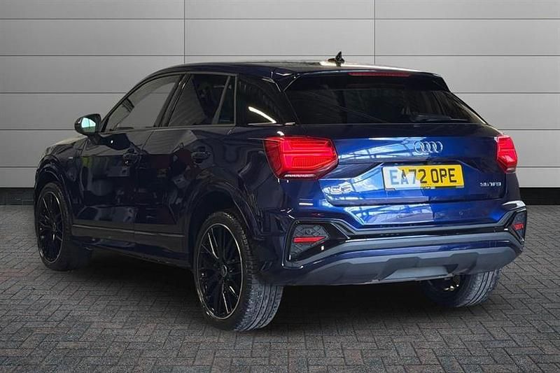 Used Audi Q2 Black Edition 150 HP (110 kW) 2022 Navarra blue SUV