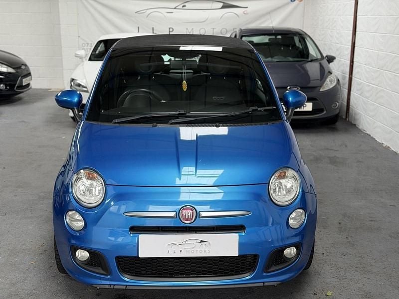 Used Fiat 500 S 69 HP (50 kW) 2014 Blue Cabriolet