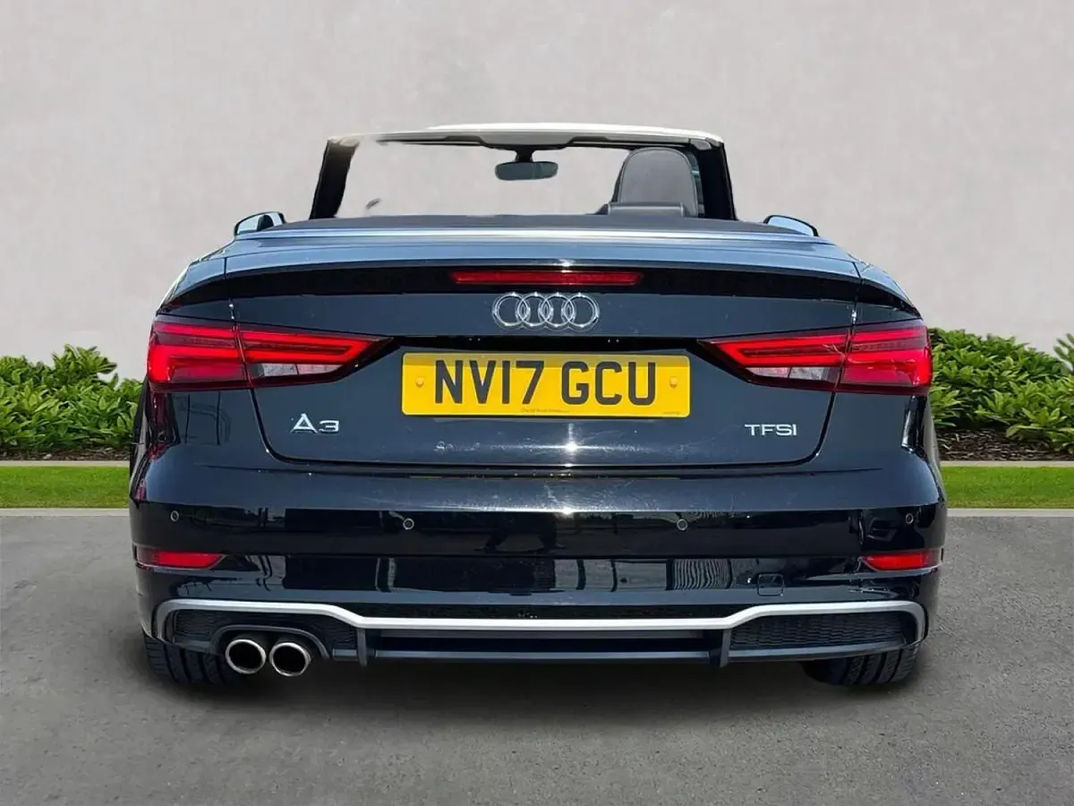 Used Audi A3 Cabriolet S-Line 150 HP (110 kW) 2017 Black Cabriolet