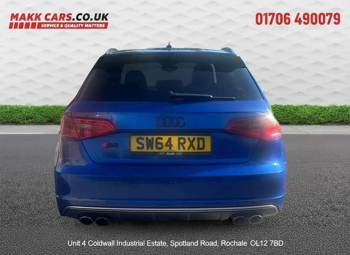 Used Audi S3 Sportback Business 300 HP (220 kW) 2015 Blue Hatchback