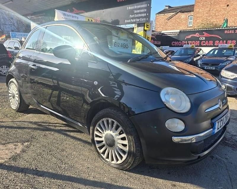 Used Fiat 500 Lounge 69 HP (50 kW) 2011 Black Hatchback