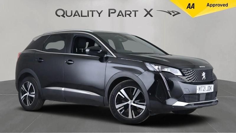 Black Used 2021 Peugeot 3008 GTi SUV | £12,980 (Good price) - Image 1/4