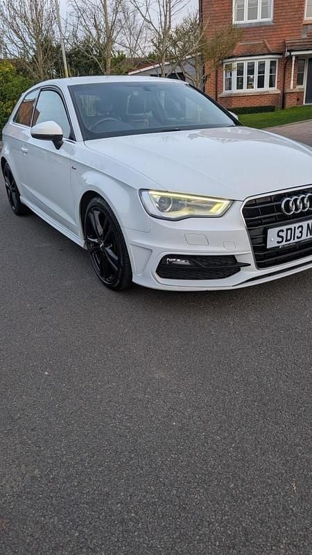 Used Audi A3 S-Line 2013 White Hatchback