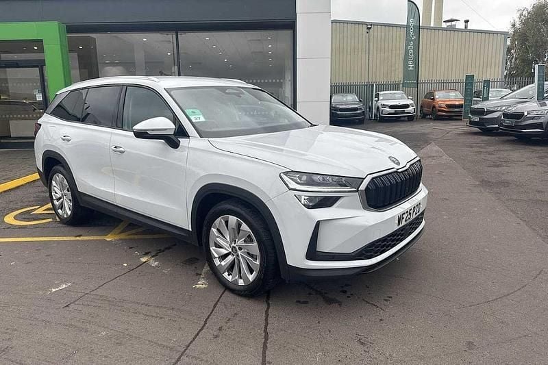 Moon white metallic Used 2025 Skoda Kodiaq SE L SUV | £33,450 (A bit pricey) - Image 1/4