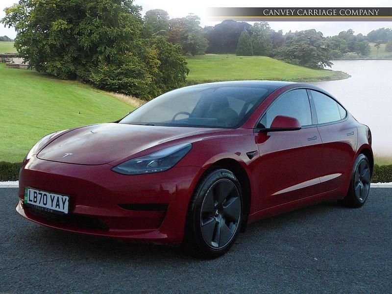 Used Tesla Model 3 Standard Range 52 kW (72 HP) 2020 Red Sedan
