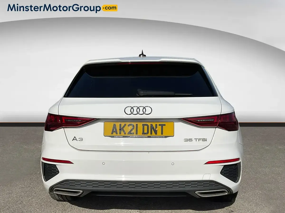 Used Audi A3 S-Line 150 HP (110 kW) 2021 White Sedan