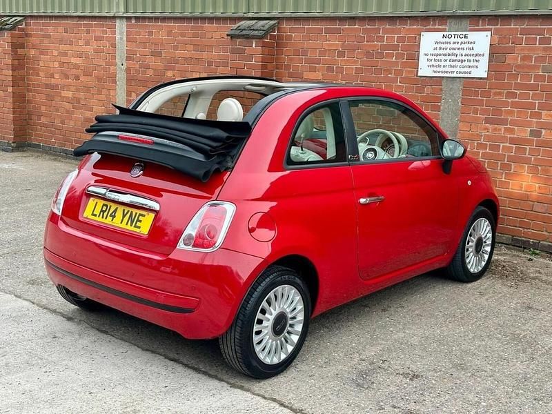 Used Fiat 500 69 HP (50 kW) 2014 Red Cabriolet