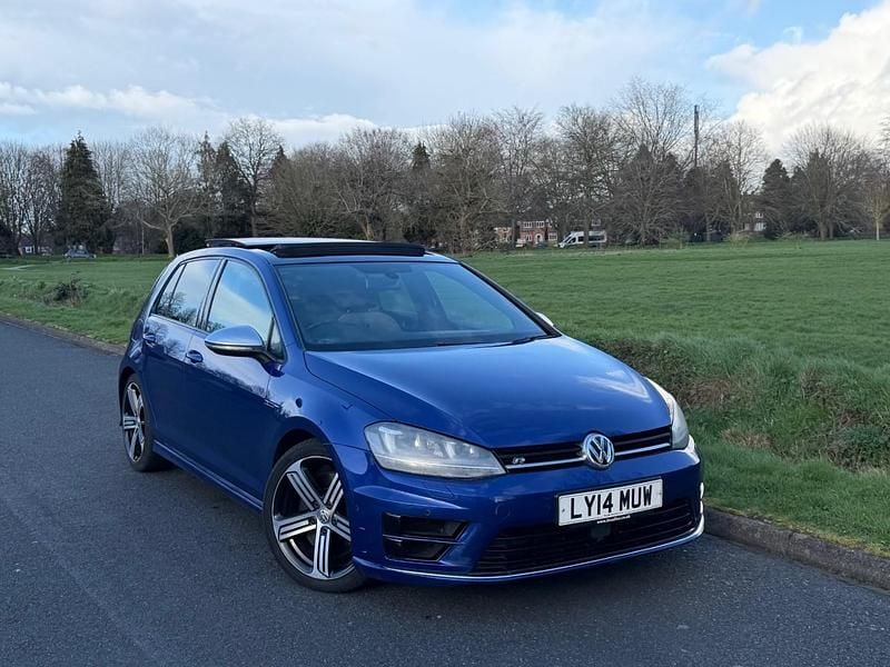 Used VW Golf VII R 2014 Blue Hatchback
