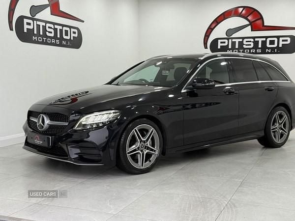 Black Used 2019 Mercedes C220 AMG line Estate | £15,990 (Fair price) - Image 1/4