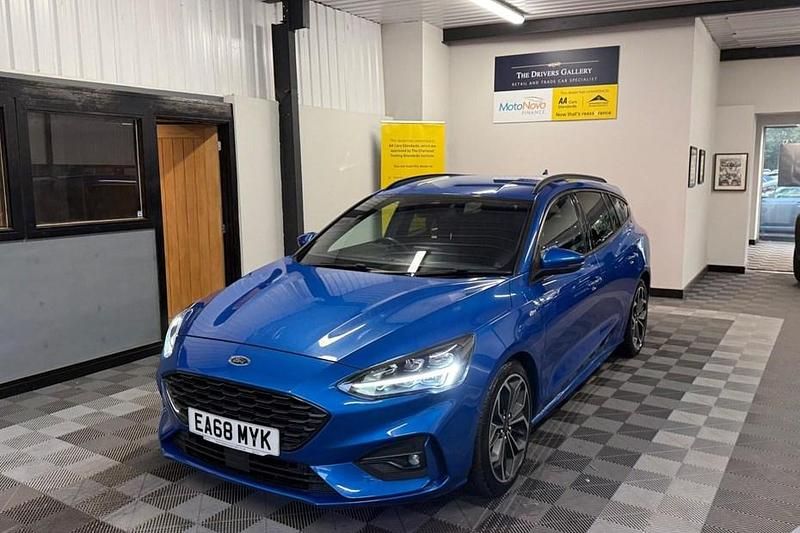 Blue Used 2018 Ford Focus ST-Line X Estate | £14,395 (Expensive) - Image 1/1