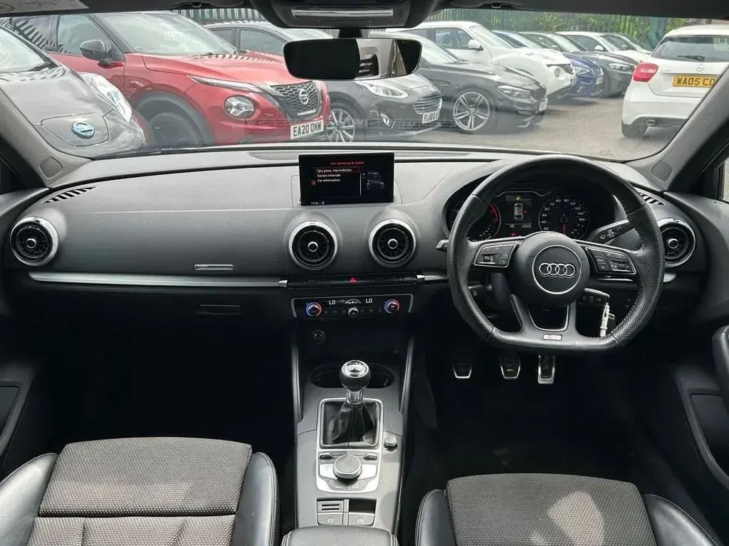 Used Audi A3 S-Line 116 HP (85 kW) 2018 White Sedan