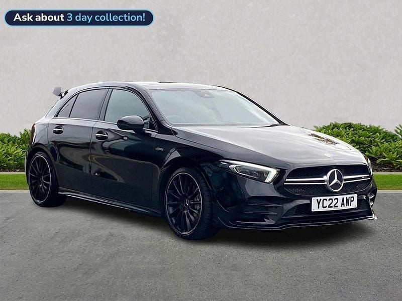 Black Used 2022 Mercedes A35 AMG Premium Plus Hatchback | £30,499 (Fair price) - Image 1/4