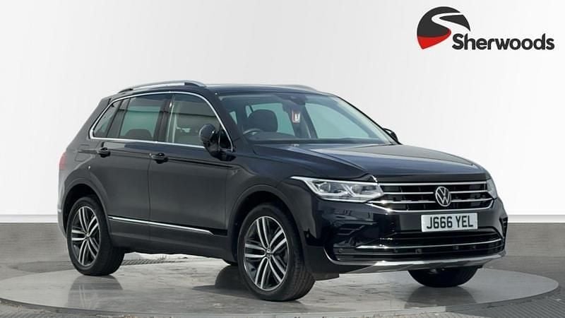 Black Used 2023 VW Tiguan Elegance SUV | £26,495 (Good price) - Image 1/4