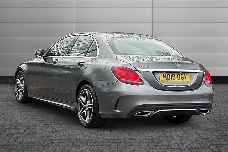 Used Mercedes C200 AMG line 184 HP (135 kW) 2019 Grey Sedan