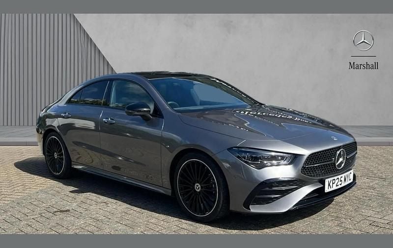 Grey Used 2025 Mercedes CLA200 AMG Line Premium Plus Coupe | £33,980 (Fair price) - Image 1/4