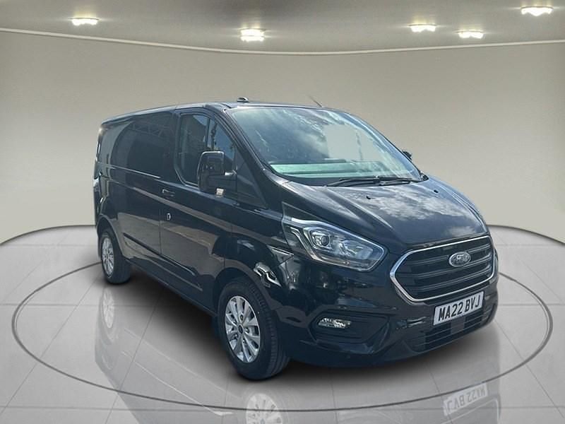 Shadow black (metallic paint) Used 2022 Ford Transit Custom Limited | £12,900 (Good price) - Image 1/4