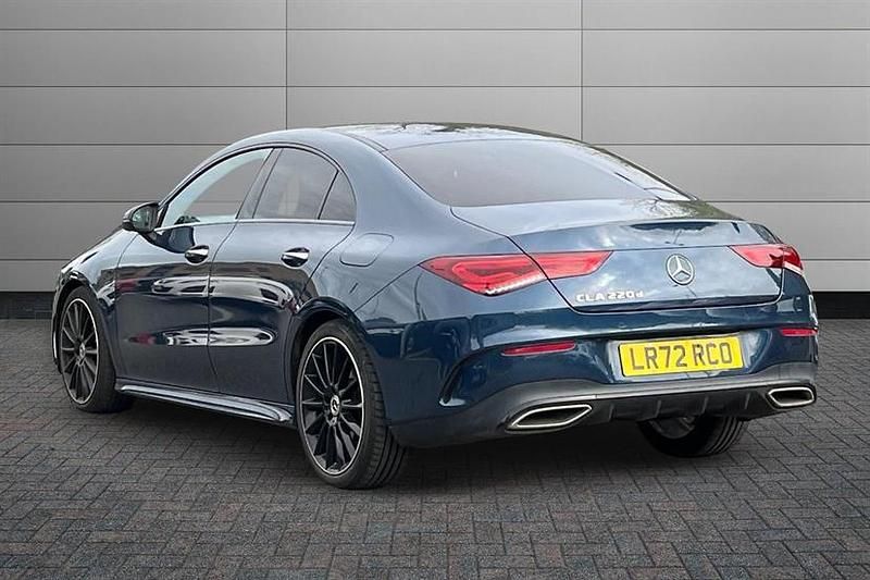 Used Mercedes CLA220 AMG Line Premium Plus 190 HP (139 kW) 2022 Blue Sedan