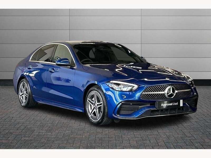Blue Used 2024 Mercedes C200 AMG line Sedan | £33,595 (A bit pricey) - Image 1/4