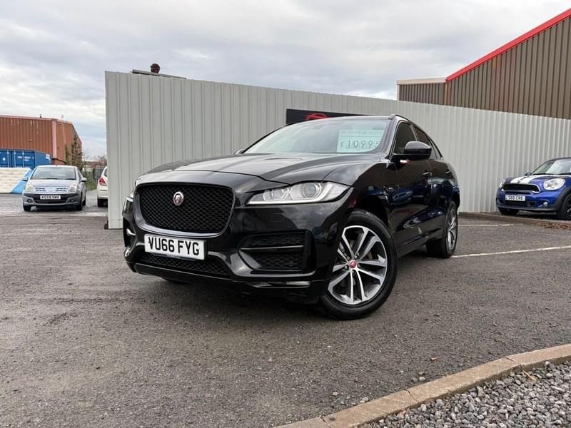Black Used 2016 Jaguar F-Pace R-Sport SUV | £10,995 (Fair price) - Image 1/4