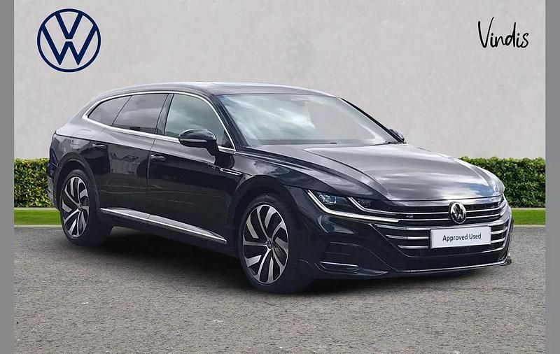 Black Used 2021 VW Arteon R-line Estate | £23,364 (Fair price) - Image 1/3