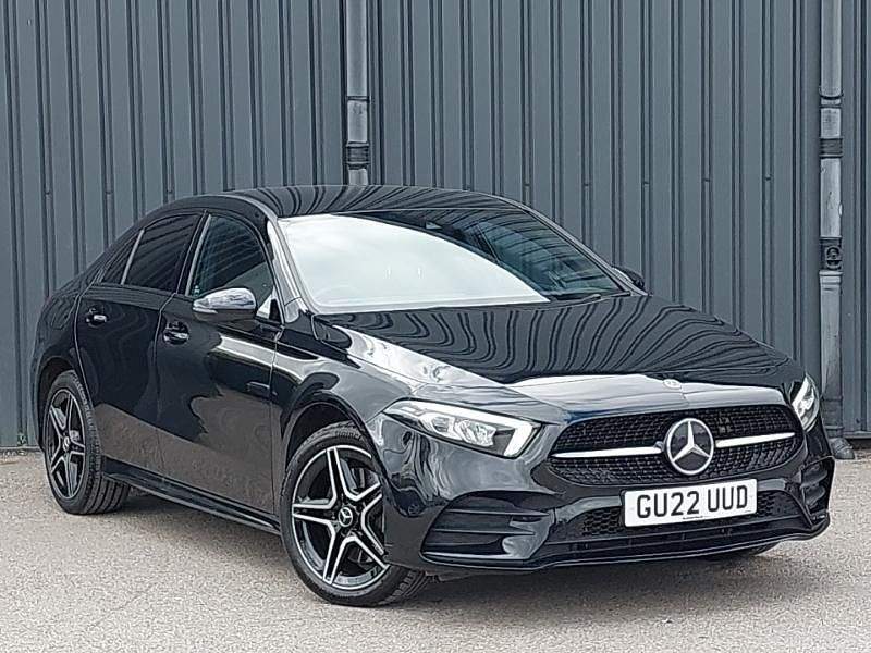 Black Used 2022 Mercedes A250 AMG line Sedan | £23,498 (Fair price) - Image 1/4