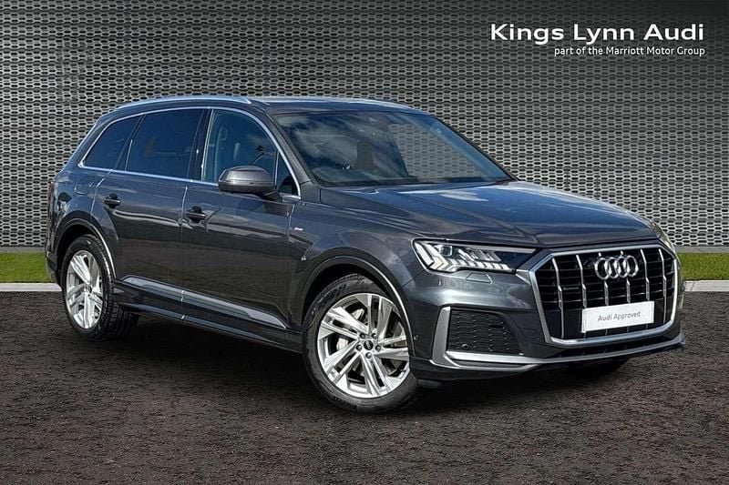 Grey Used 2021 Audi Q7 S-Line SUV | £31,625 (Fair price) - Image 1/4