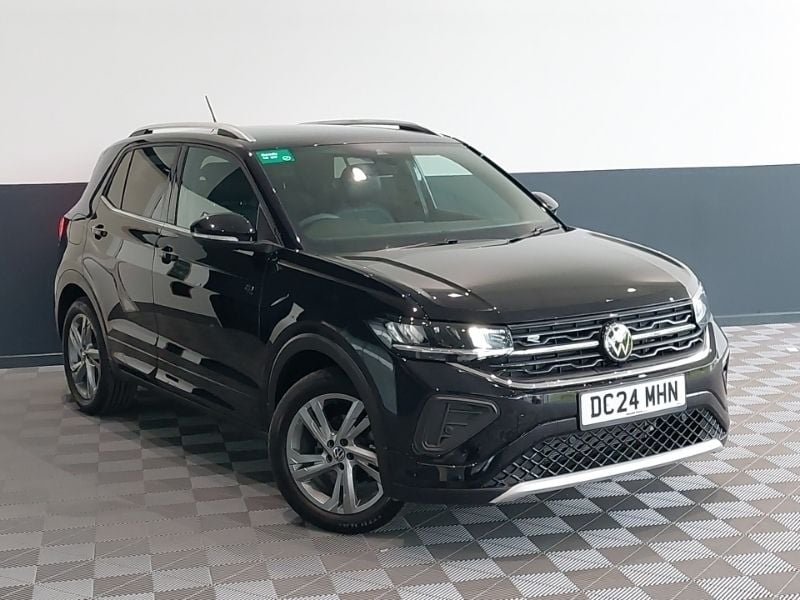 Black New 2024 VW T-Cross R-line SUV | £25,498 (Fair price) - Image 1/4