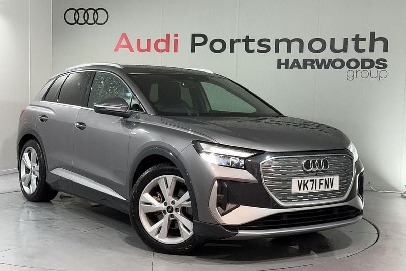 Grey Used 2021 Audi Q4 e-tron S-Line SUV | £22,590 - Image 1/4